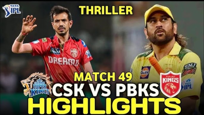 Chennai Super Kings Vs Punjab Kings Match Scorecard